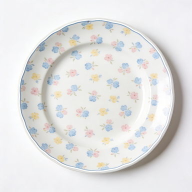Ditsy Floral Porcelain Side Plate