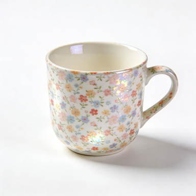 Iridescent Ditsy Floral Ceramic Mug