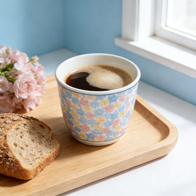 Ditsy Floral Porcelain Cup