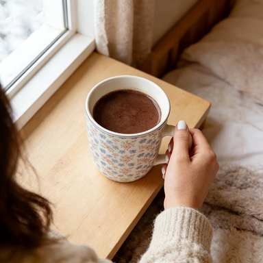 Vintage Floral Porcelain Mug